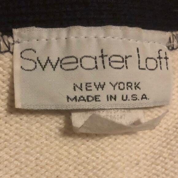 Sweater Loft New York Sports Sweater Cardigan Sz S - Picture 4 of 6